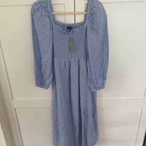 JCrew Linen Midi Dress